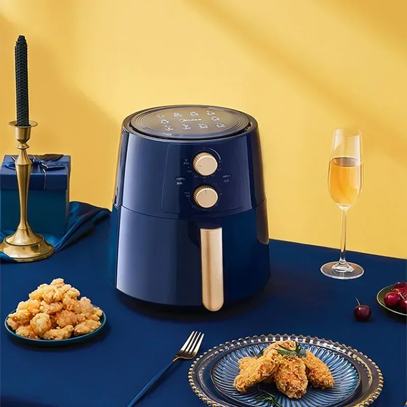 

Аэрофритюрница 4.5 л для дома, с низким содержанием масла, низкокалорийная, с антипригарным покрытием, многофункциональная, для приготовления картофеля фри, электромеханическая