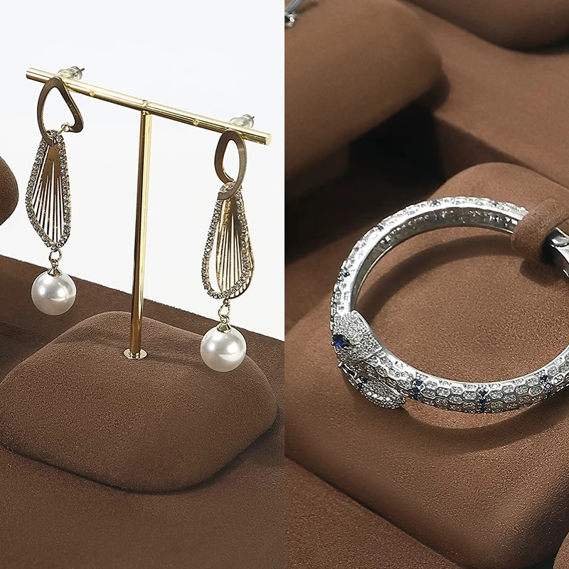 Premium High-End Countertop Jewelry Display Stands for Earrings Rings And Necklaces – Fashionable Storage Solution