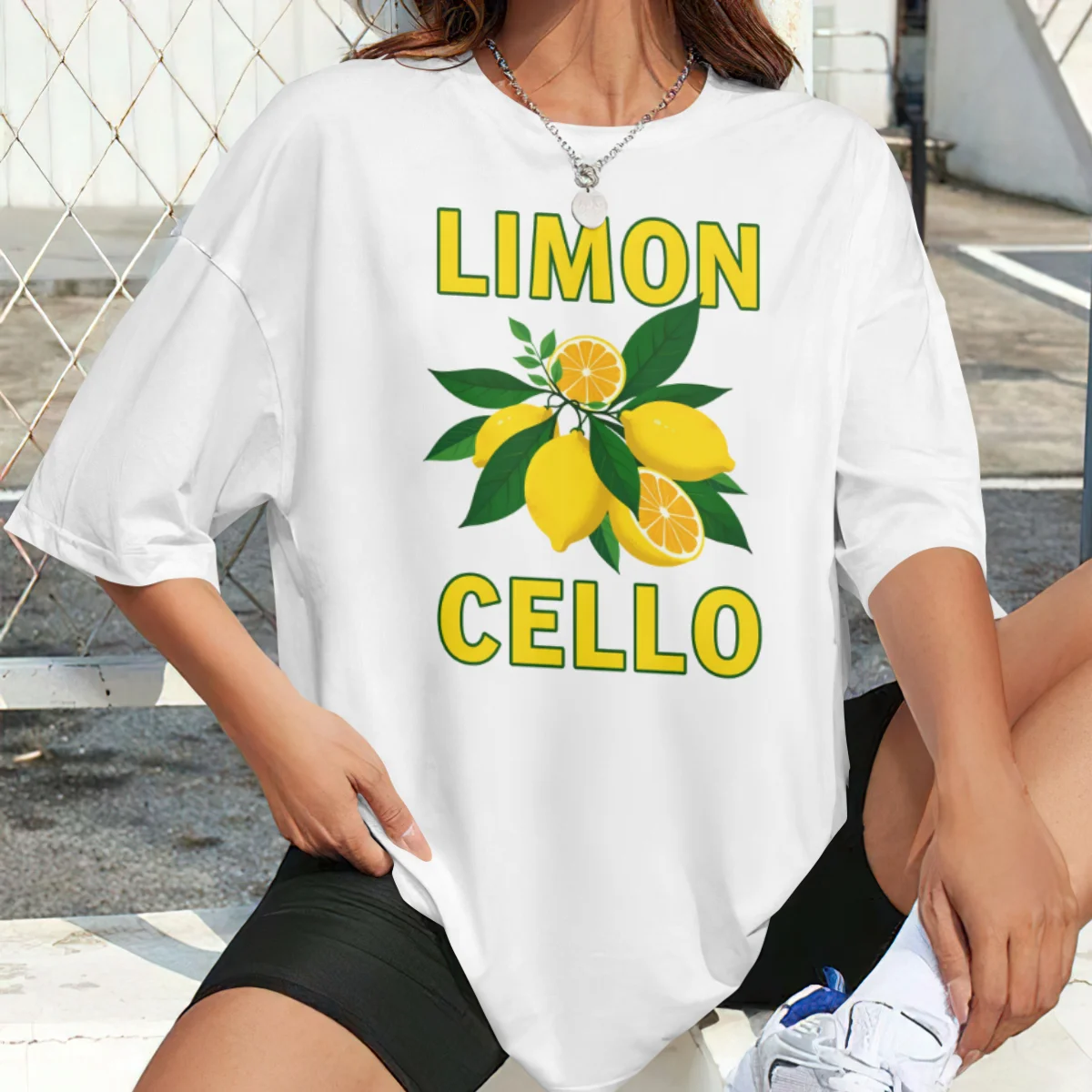 

Футболка с буквенным принтом Limon, повседневный топ с короткими рукавами и круглым вырезом для лета, женская уличная одежда в стиле каваи, футболки с графическим рисунком, винтажная рубашка с фруктами