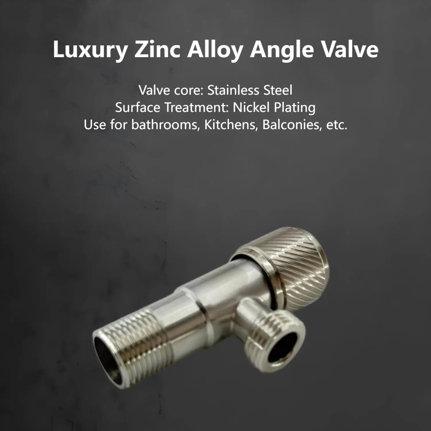 Zinc Alloy Hot Cold Inlet Valve Toilet Filling Angle Valves Sink Basin Water Heater Faucet for Kitchen Bathroom Accessories