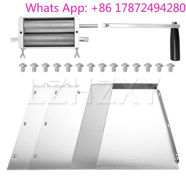 New  Metal Base Malt Mill Stainless Steel Roller Grinder Manual Crusher For Wheat Grain t Mill Beer Homebrew
