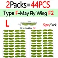 44 piezas Tipo F2 L