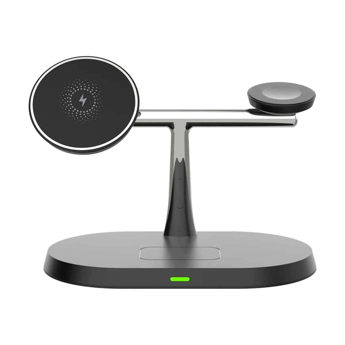 Black15W Three-In-One Magnetic Wireless Charger Fast Charging Station, Suitable for Apple Products and Other Devices