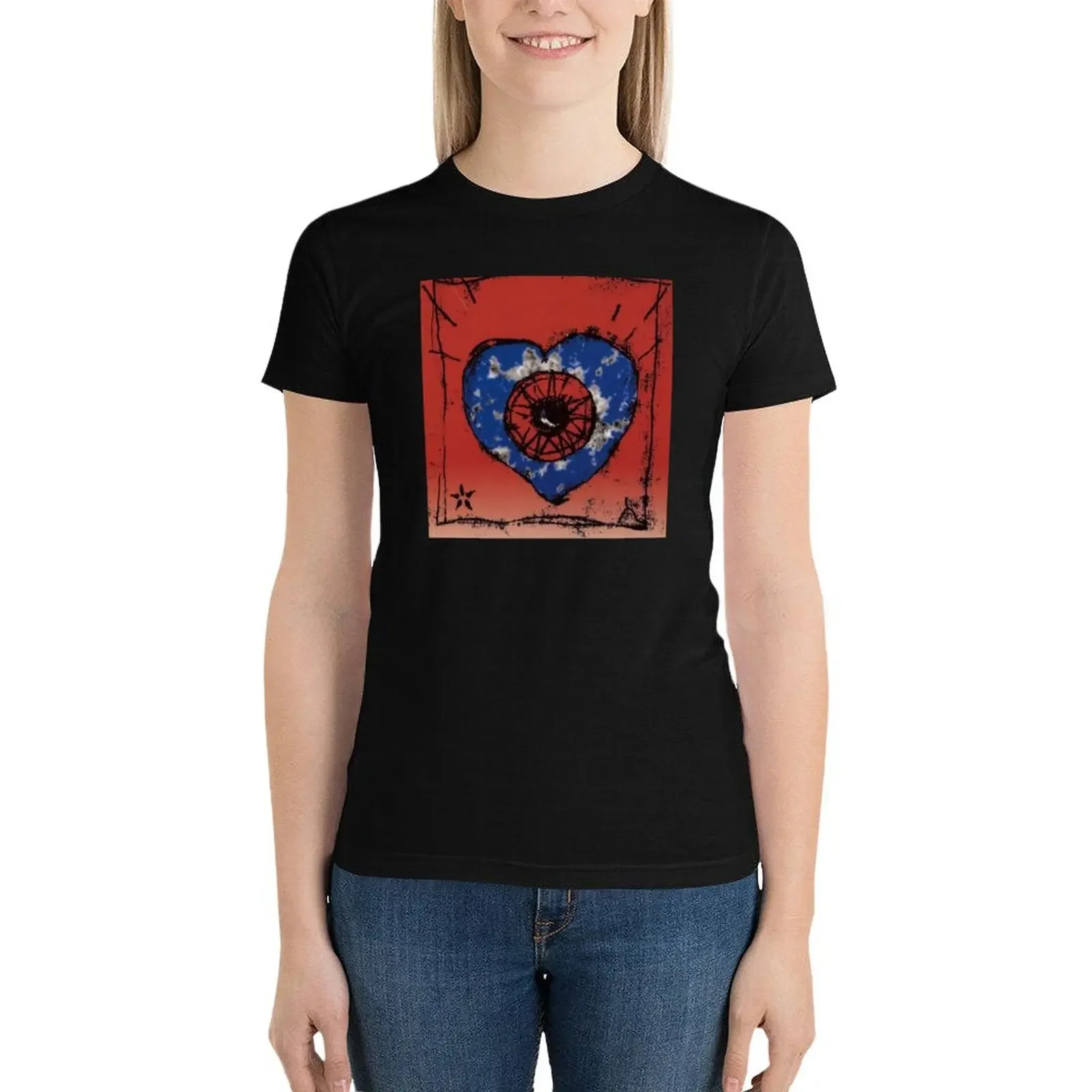 Wish Heart T-shirt kawaii ubrania grafika letni top t-shirty dla kobiet koszulki graficzne śmieszne