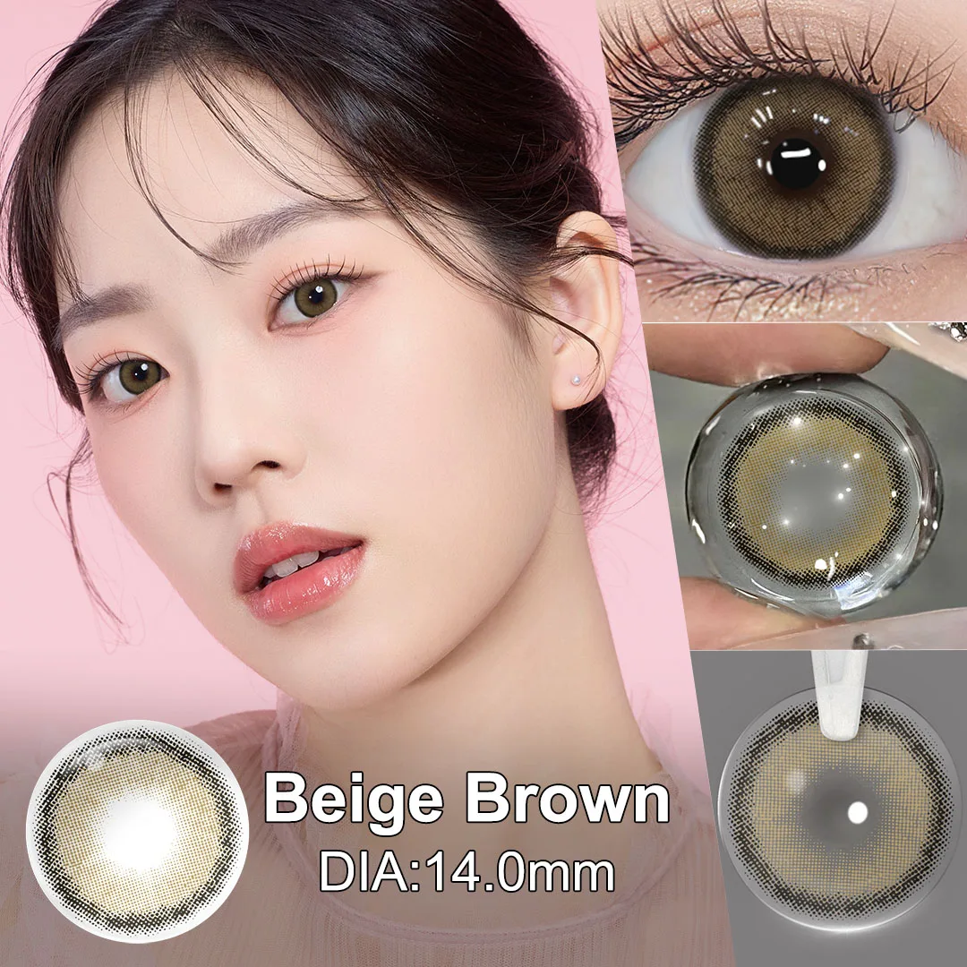 (0.00~-6.00) Magister Corrective Contact Lenses With Tweezers For Dark Or Light Pupil Cosmetics Color Lens With Diopter 6 Months