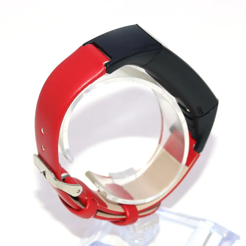 

Ремешок для Honor Band 4 5, браслет из искусственной кожи, аксессуары для смарт-часов, черный коричневый красный белый