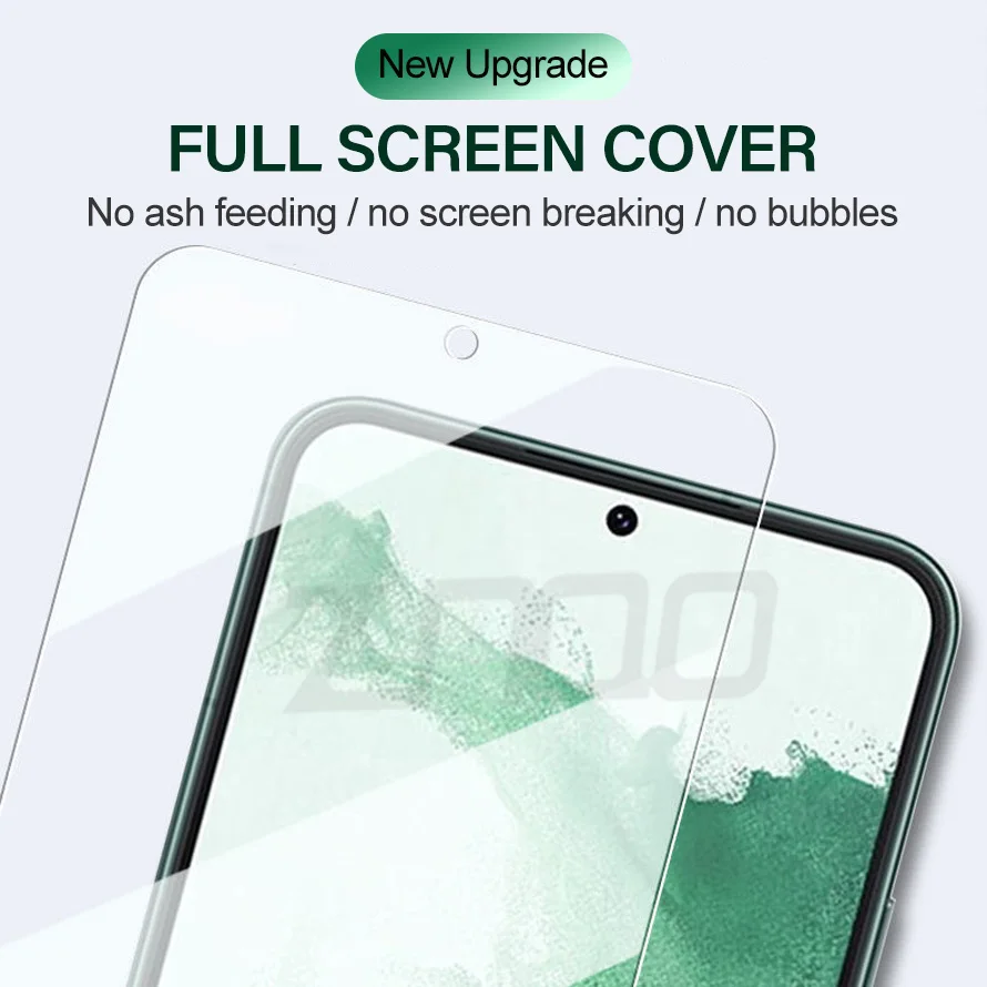 2 Piezas de Vidrio Templado para Samsung Galaxy S21 S22 S23 Plus S24 FE S25 S26 Ultra S25edge Protector de Pantalla Desbloqueo por Huella 2