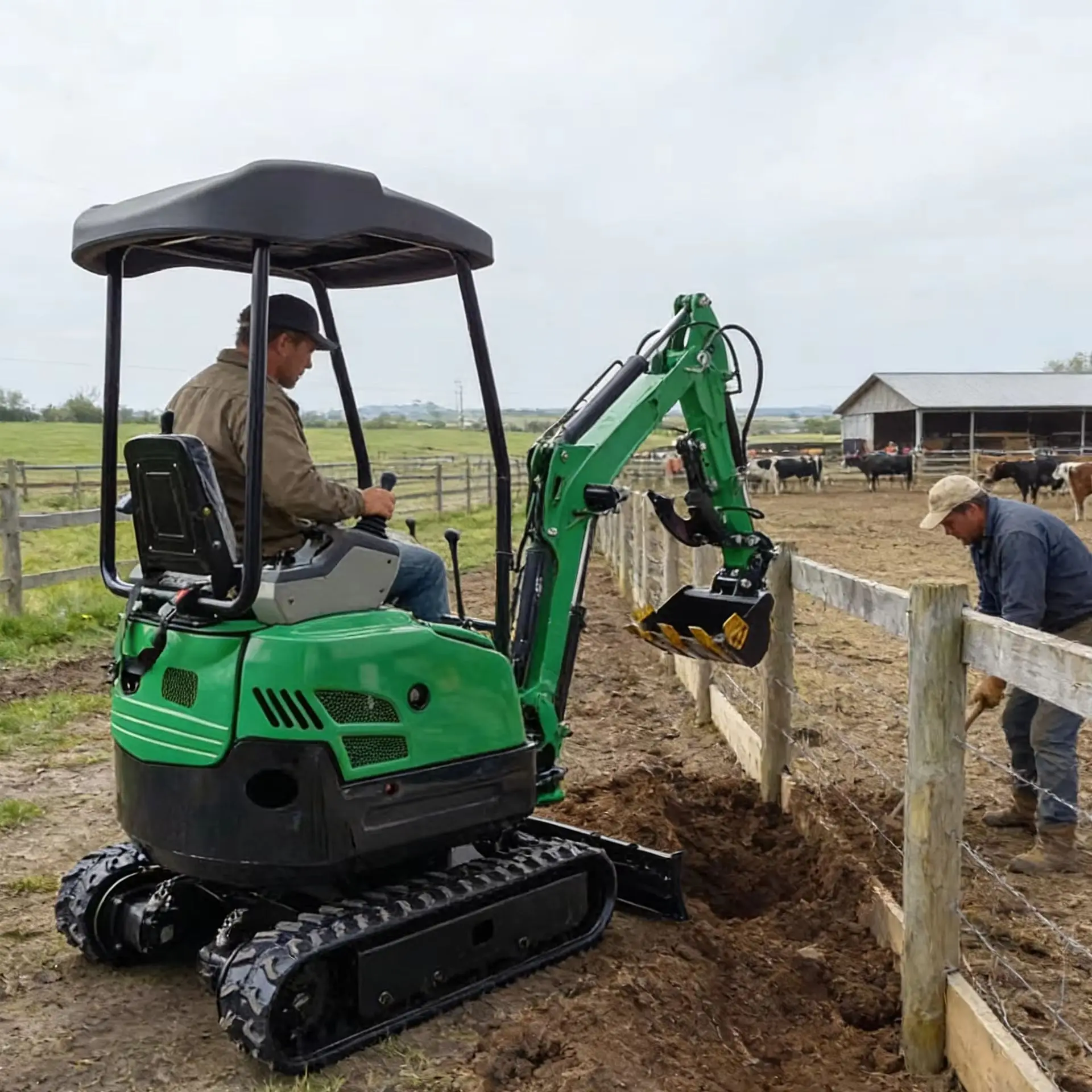 

Многофункциональный мини-экскаватор 1,5 тонны, заводская цена, индивидуальный цвет, одобрен CE, для фермерских работ и рытья траншей