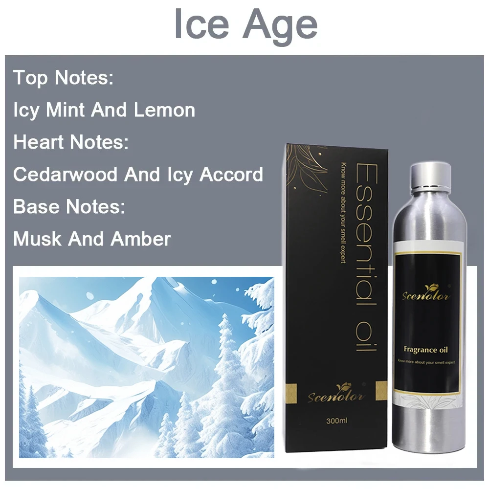 

300ML Diffuser Essential Oils Ice Age Fragrance Oil For Home Perfume Hotel Aromatherapy Machine Essential Oil Diffuser Aroma Oil