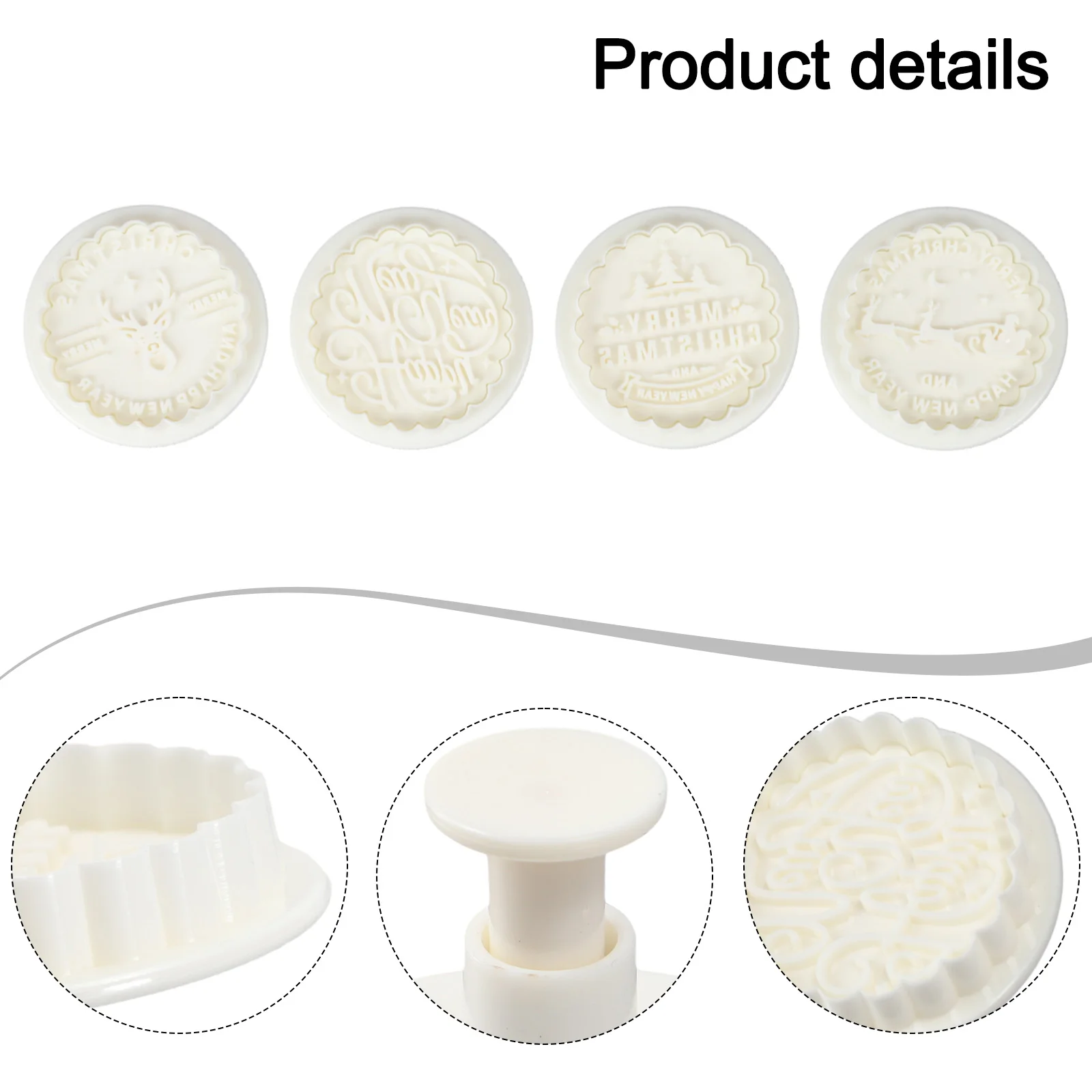 3D Cookie Stamp Christmas Cookie Cutter Winter 3D Pressable Designs Healthy Snack Making Quick And Easy Shaping
