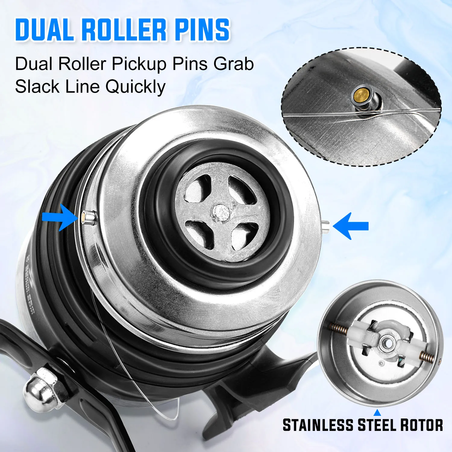Sougayilang Casting Fishing Reel 3.9:1 Gear Ratio Corrosion-resistant Closed Fishing Reel Fishing Gear Accessories
