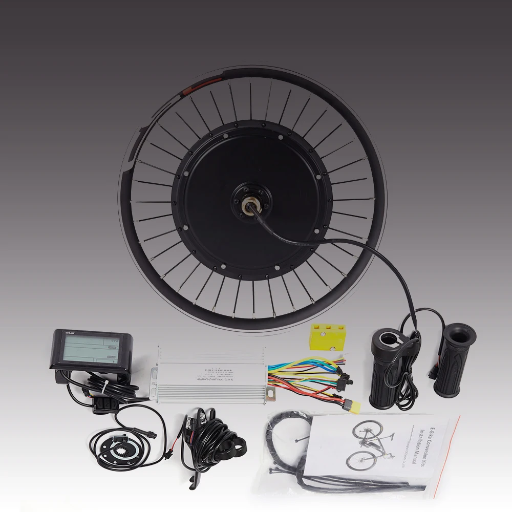 CSC 26 بوصة 36 فولت 250 واط 350 واط 500 واط 48 فولت 1000 واط 1500 واط تحويل عجلة عدة مع بطارية المحرك بطارية دراجة كهربائية #1