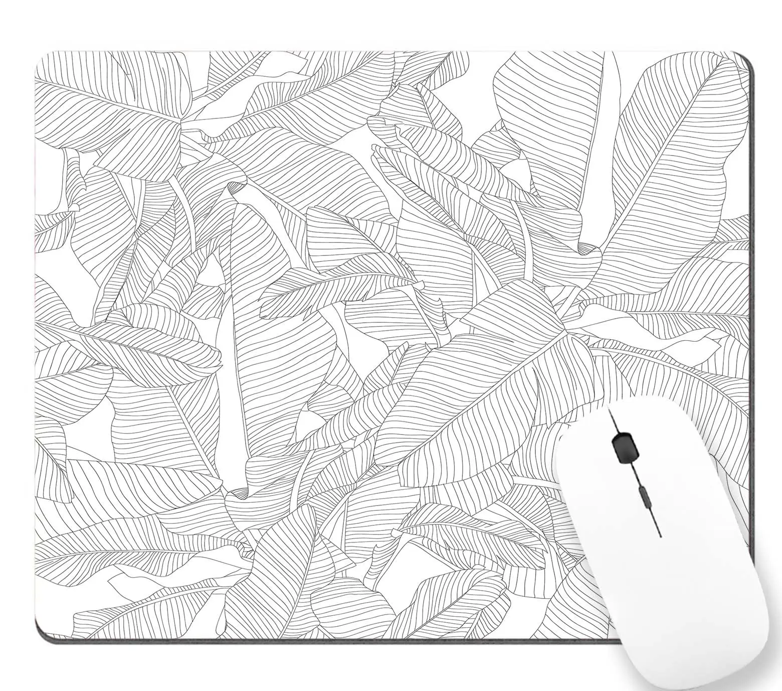 

Retro Tropical Palm Leaves Printing Lock Edge Gaming Mousepad Gamer Mouse Mat Keyboard Mats Desk Pad Mousepads 22x18cm