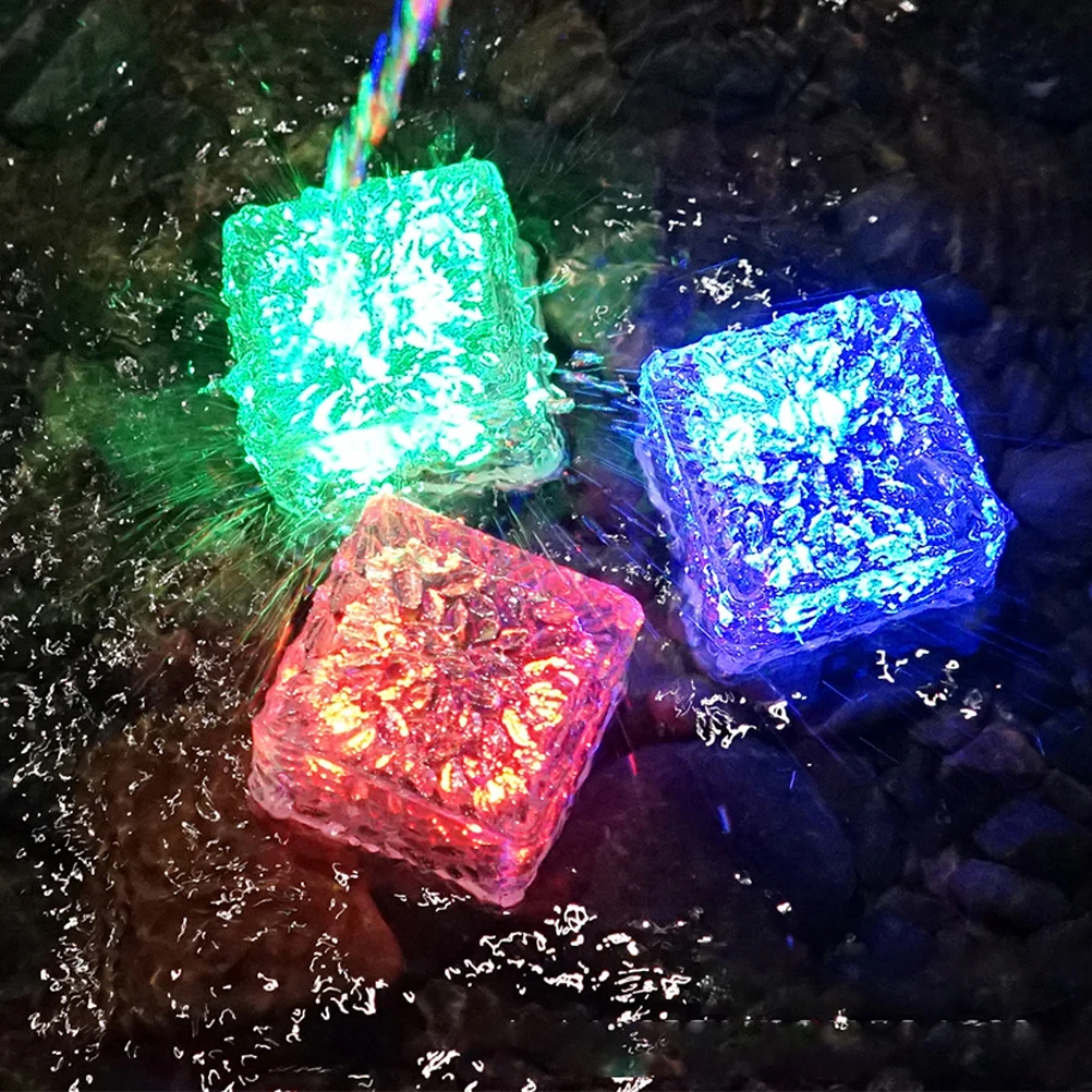 

1pc Brick Light LED Yard Light Glass Solar Lamp for Outdoor Garden PC Waterproof Lighting Landscape Decor