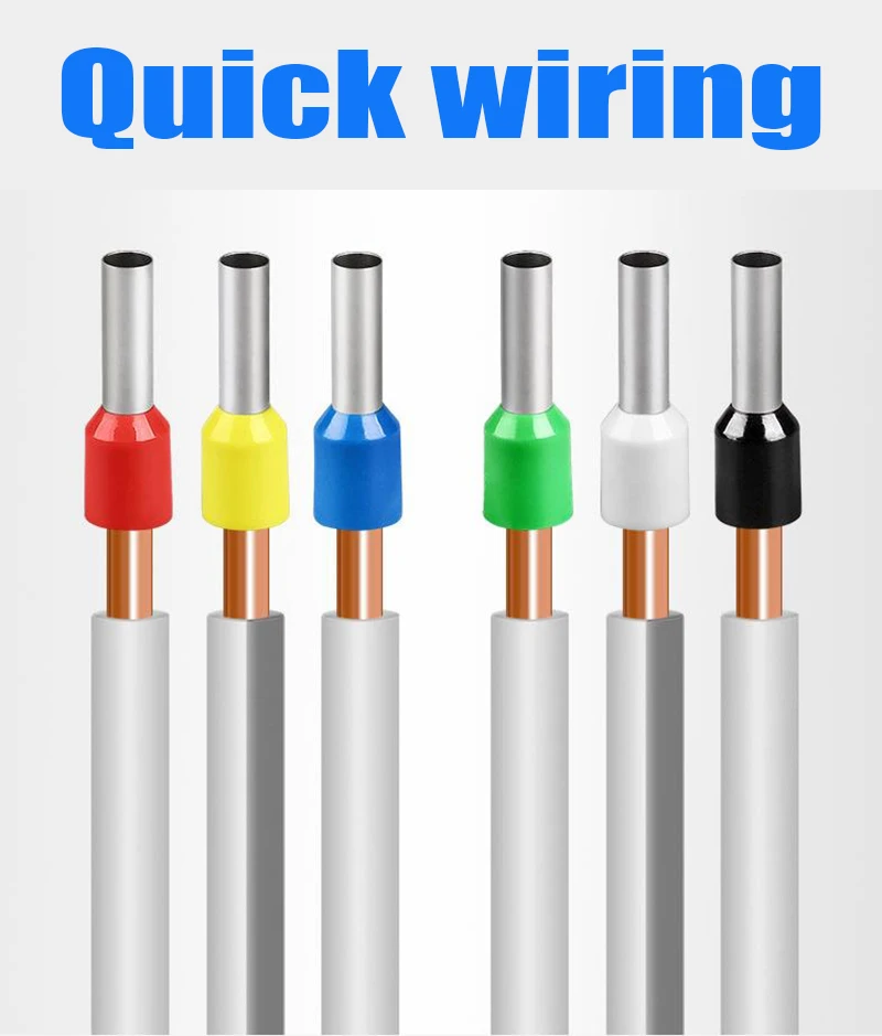 200-700Pcs EV Tubular Pin Terminal Sets Electrician-Grade Wiring Terminals Kit with Multiple Sizes0508/7508/1508/2508/4009