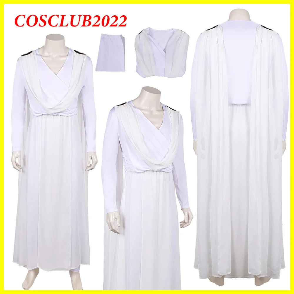 

Adult Corinthian Cosplay Male Costume White Dress Robe Cloak Sand 2025 Movie Man Roleplay Clothing Halloween Carnival Party Suit