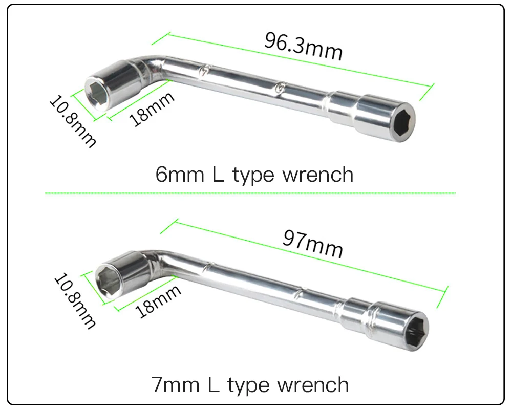 3D-Drucker MK8 MK10 Schraubenschlüssel-Set, Kreuzschlitzschlüssel für die Düsenreinigung, Kupferbürstenwerkzeug, Pinzette, L-Schraubenschlüssel für Ender 3, 5, CR-10 – Detail 10