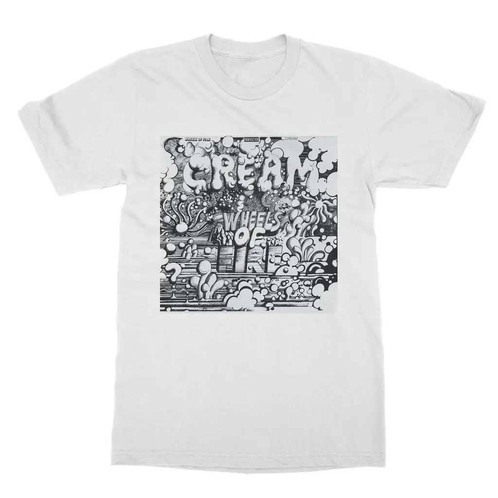 

Cream Wheels on Fire Classic T Shirt Vintage Rock Bands shirts Worldwide Shipping 5 Star Reviews