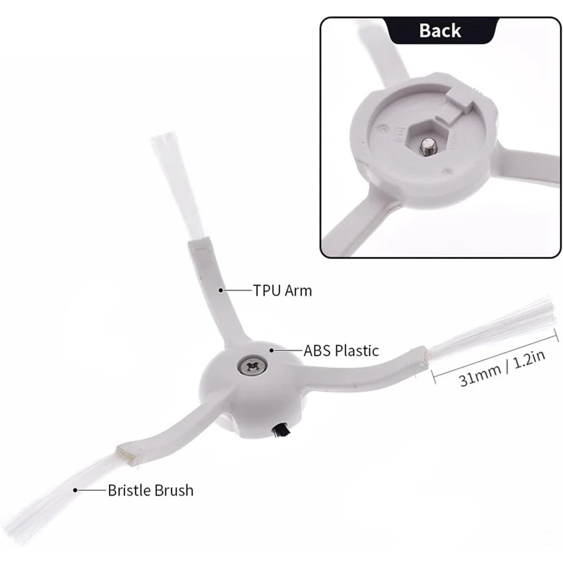 Para roborock s8 pro ultra robô aspirador de pó escova lateral principal filtro hepa mop pano sacos pó peças reposição