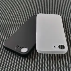 Soft TPU Case for Apple Iphone 16E Matte Frosted Clear Black Silicone Shell for Iphone16E IPHONE 16 E Protective Phone Cover
