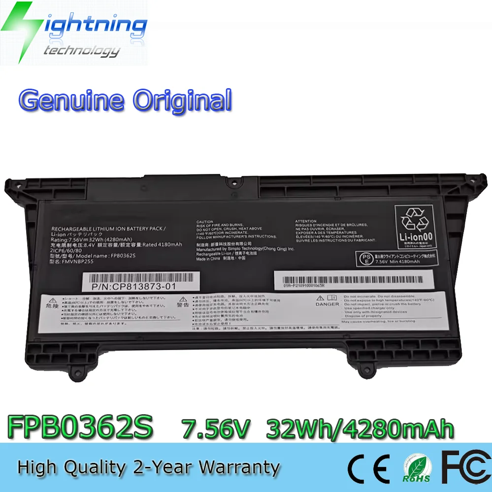 

Genuine FPB0362S FMVNBP225 7.56V 32Wh Original Battery for Fujitsu CP813873-01 Laptop 21CP6/60/80