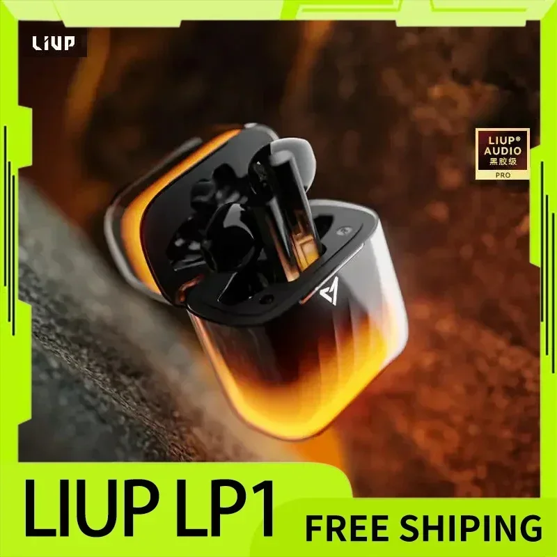 

Liup Lp1 Wireless Earphones Noise Reduction Luminous Transparent Night Light Quicksand Glass Bluetooth 5.4 Muisc Custom Headphon