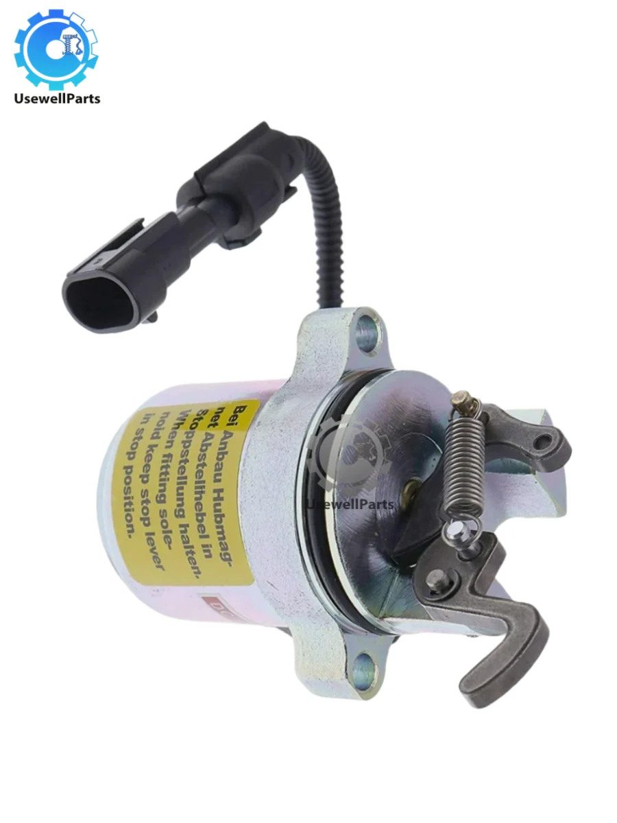 UsewellParts 32752 32752GT 12V Fuel Shutoff Solenoid Valve Used For Genie Deutz Engine F3L F3M F4L F4M 1011 2011