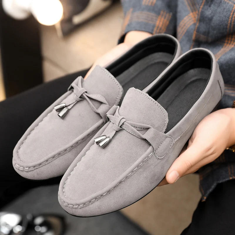 

Lightweight Fashion Lazy Shoes Men Casual Shoes Male Breathable Slip-on Mens Suede Driving Shoes Comfortable Loafers Moccasins