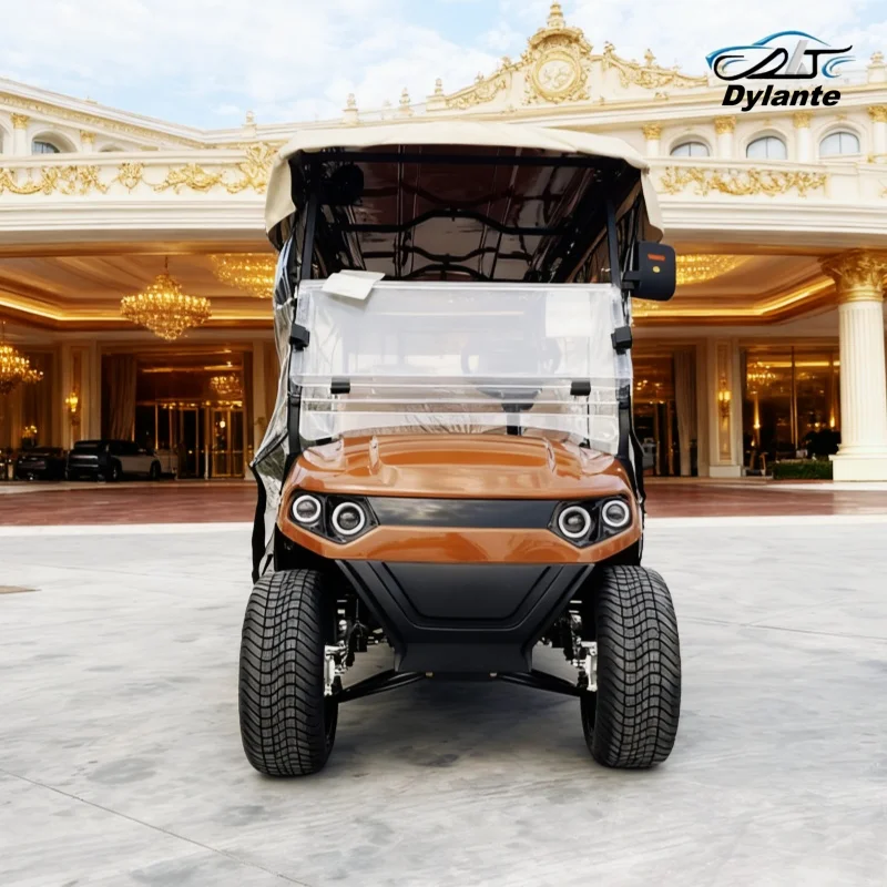 العلامة التجارية رائجة البيع للتخصيص 60 فولت/72 فولت بطارية الرصاص الحمضية تعمل بالطاقة عربة جولف كهربائية 4 مقاعد 5KW/7KW نظام التيار المتناوب عربة الطرق الوعرة