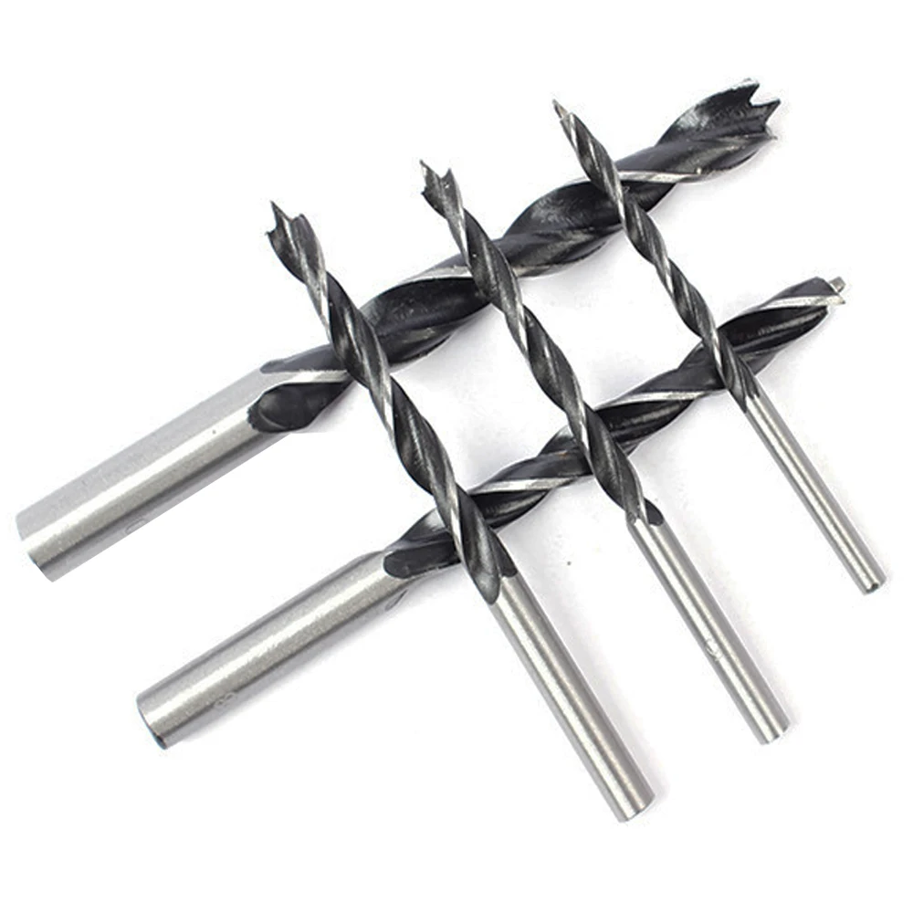 NEW Arrival  5Pcs/box 3 Flute wood Drill Bits Set for Woodworking Metal Power Tools Wood Drilling High Quality twisted drill