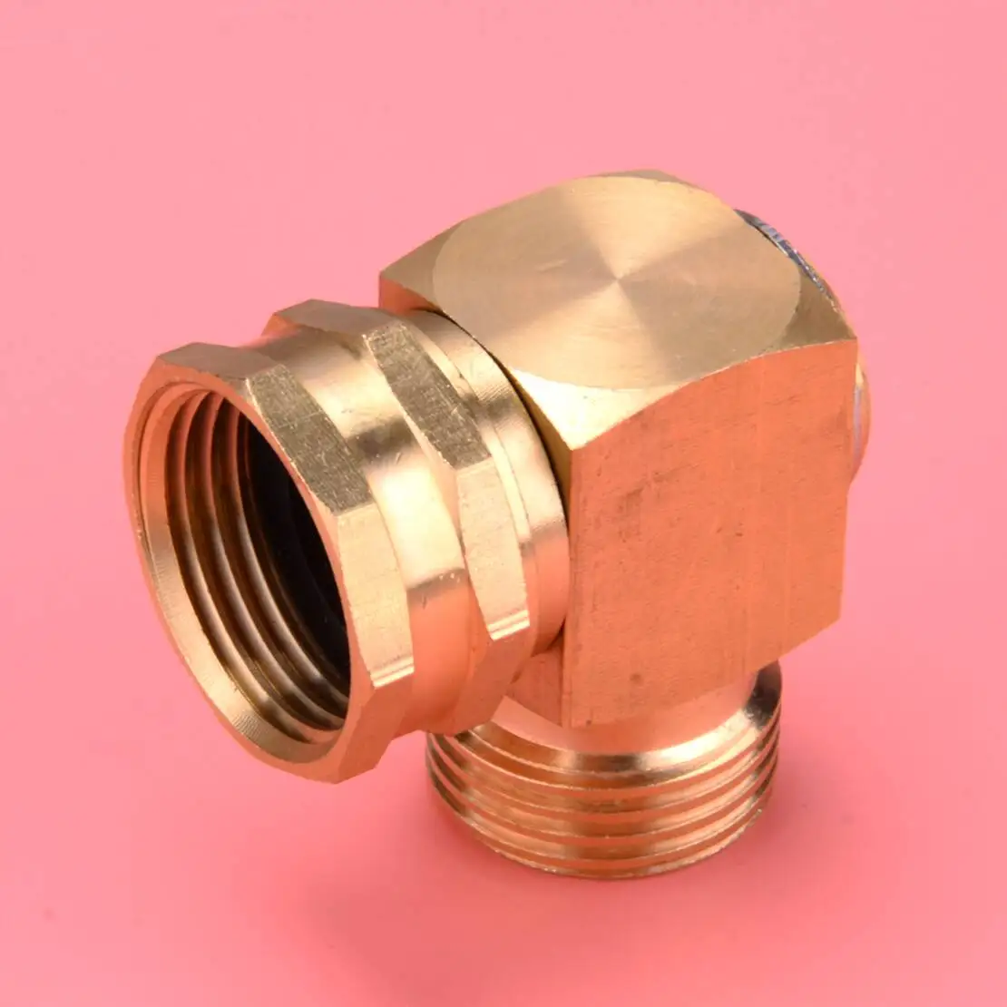 Garden Hose Swivel Elbow Connector 90 Degree Solid Brass Adjustable For Watering Plants Flowerbeds Lawns Vegetables