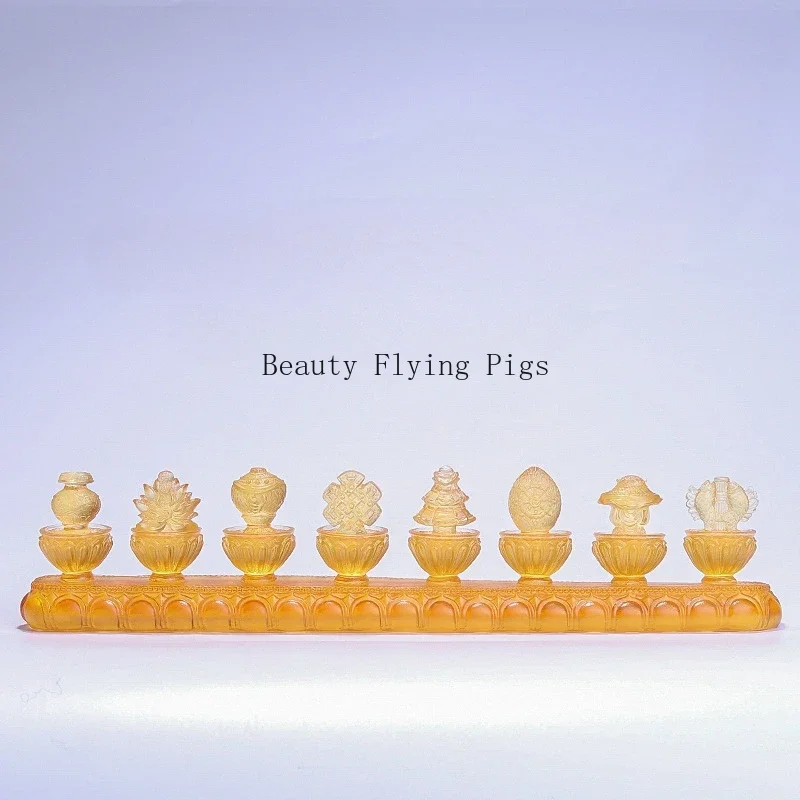 Resin Home Decor Household Buddhist Utensils Desktop Decoration of Buddhist Temple Azure resin Handicraft Feng Shui Accessories
