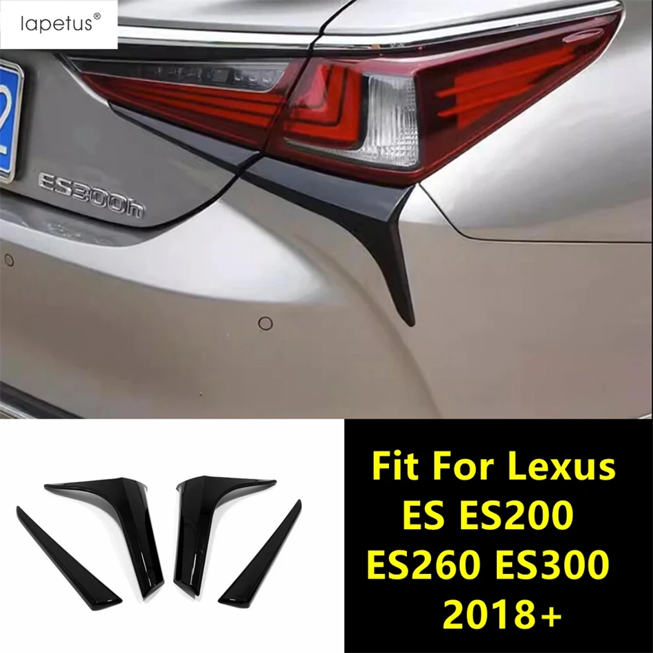 

Наклейки на заднюю панель автомобиля, для Lexus ES ES200, ES260, ES300, 2018-2022, ABS, черные аксессуары