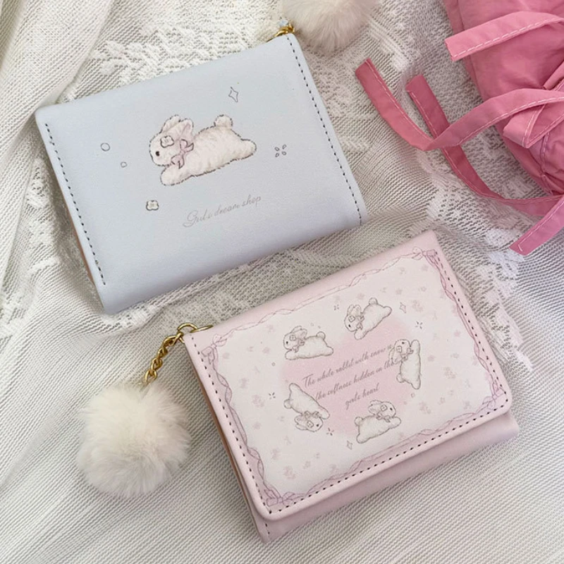 Monedero de cuero PU bonito, billeteras para tarjetas impermeables con dibujos animados, tarjetero, organizador de dinero para estudiantes, bolsa de regalo, 1 Uds.