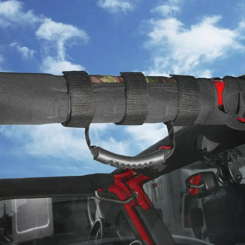 1 قطعة غير محدود لفة بار الجانب المقبض ل رانجلر YJ TJ LJ JK JL الأسود عمود لف انتزاع مقابض اكسسوارات السيارات DIY بها بنفسك