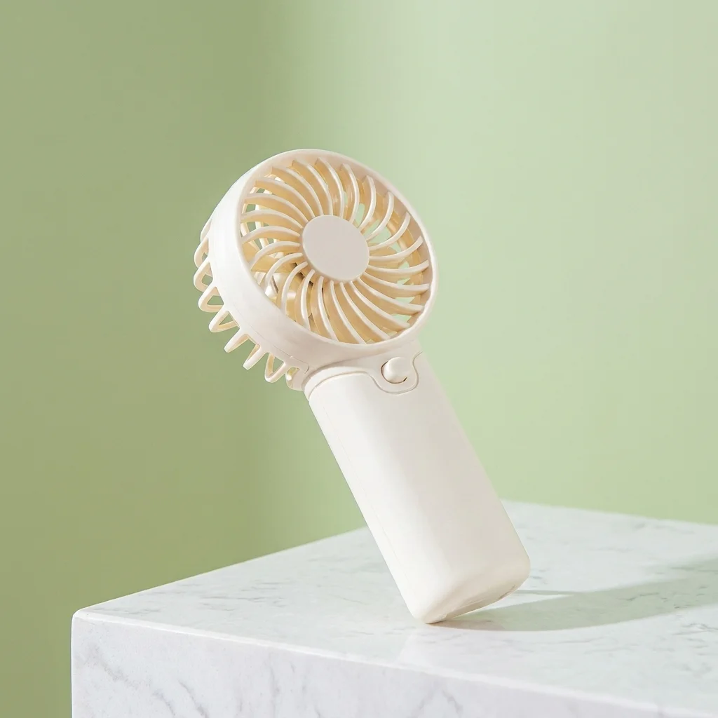 

Portable Hand Fan Compact Size Lightweight Powerful Wind Student Daily Carry Camping Personal Cooling Device