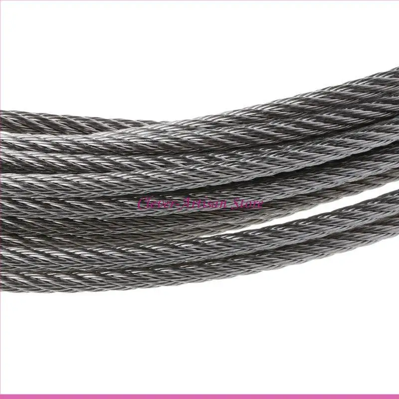 

E06B 10 Meters Soft Steel Wire Rope 0.5/0.6/0.8/1/1.2/1.5/2/2.5/3mm for Outdoor Gardening Tools Rust-proof Wear-resistant