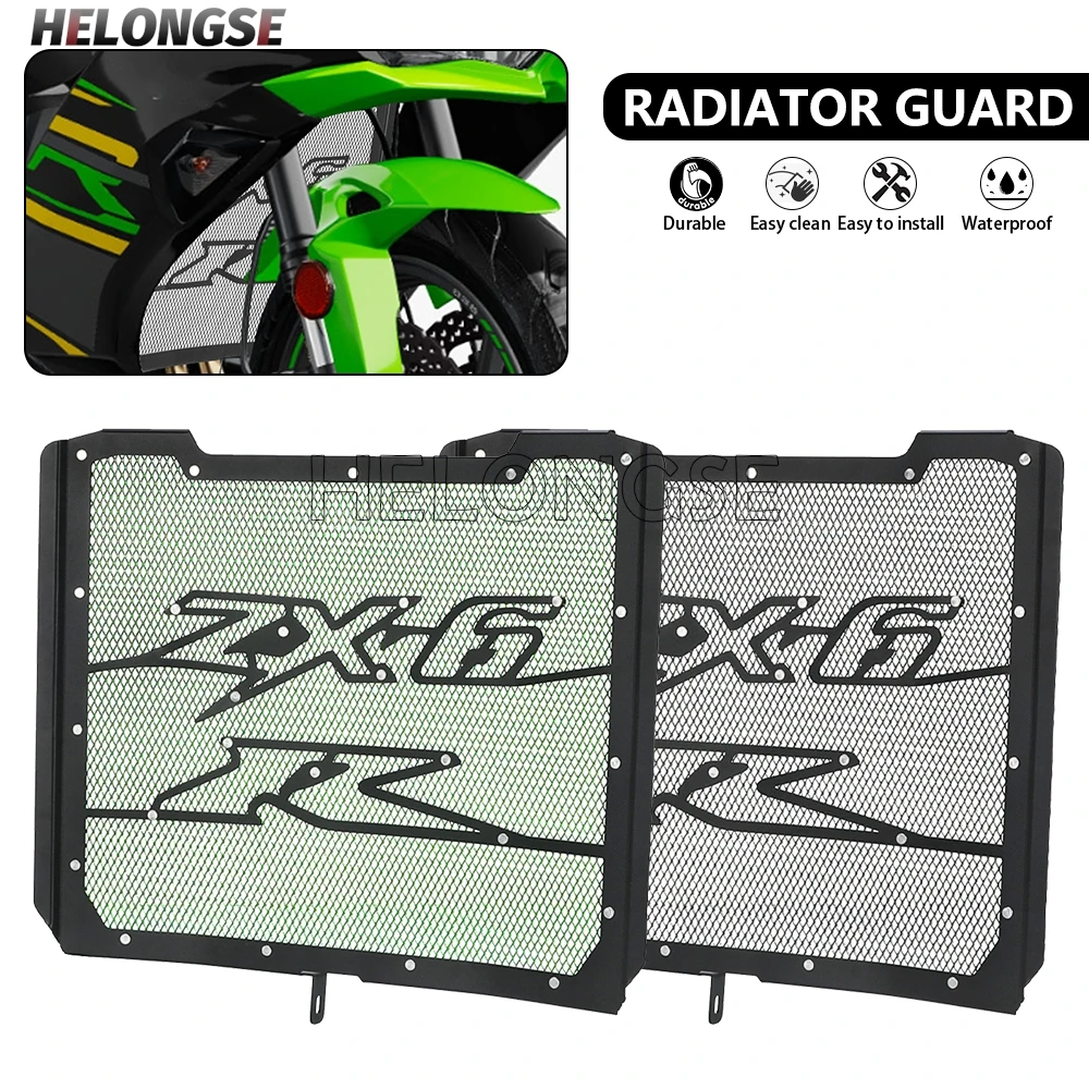

2025 Motorcycle Radiator Grille Guard Protection Protetor Cover For Kawasaki Ninja ZX-6R 40th Anniversary Edition NinjaZX6R 2024