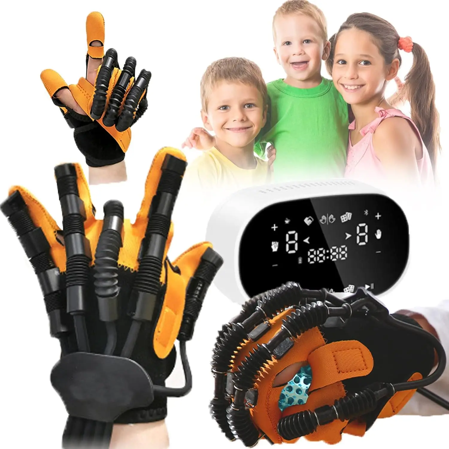 

Rehabilitation Robot Gloves, Finger Wrist Training Equipment for Stroke Hemiplegia, Assistive Gloves Training Equipment