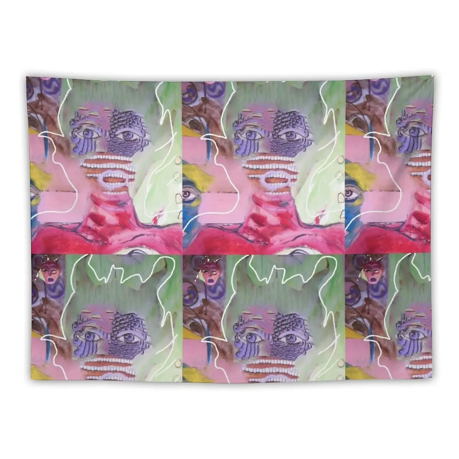 Red Devil Gone Wild - House of Rules Tapestry Cute Decor Room Decoration Korean Style House Decorations Wall Art Tapestry