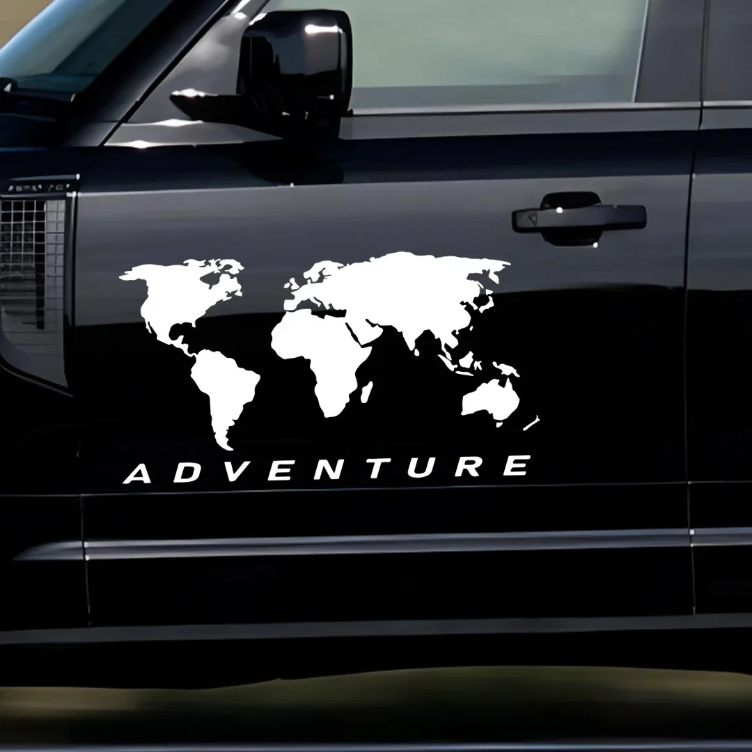 

World Map Universal Car Body Sticker Car Motorcycle Truck Racing SUV Bumper Laptop Trunk Decal Auto Accessories