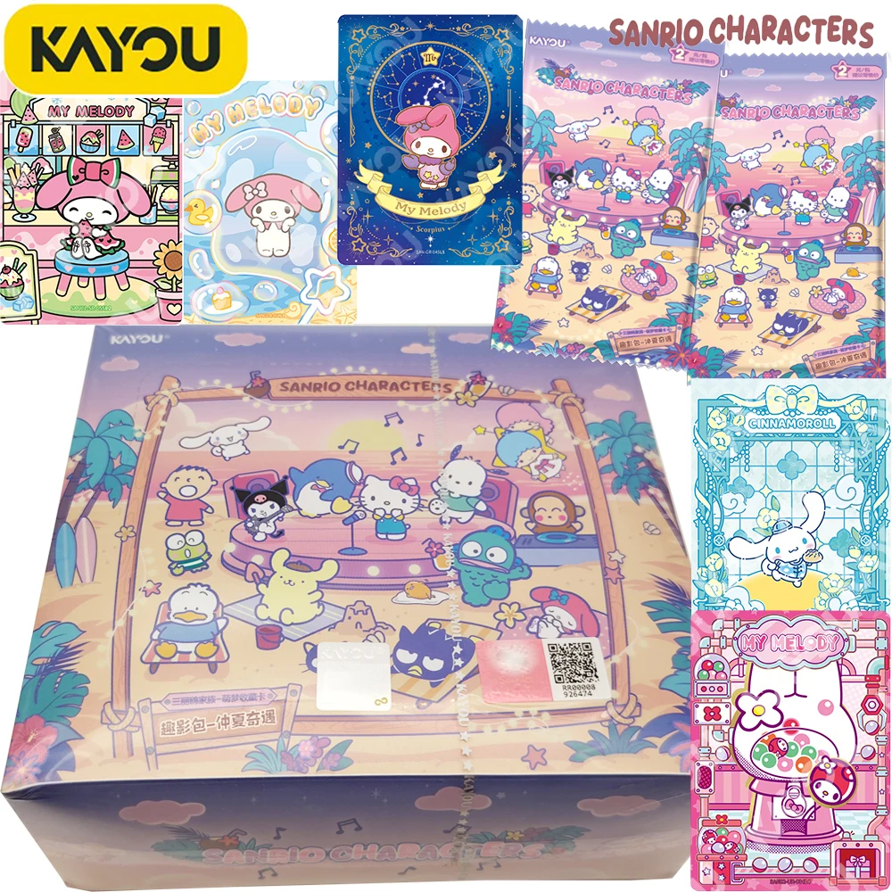 New Official KAYOU Sanrio Hobby Collection Card Deeply Loved By Fans Cartoon Characters HD Customization Cards Christmas Gifts