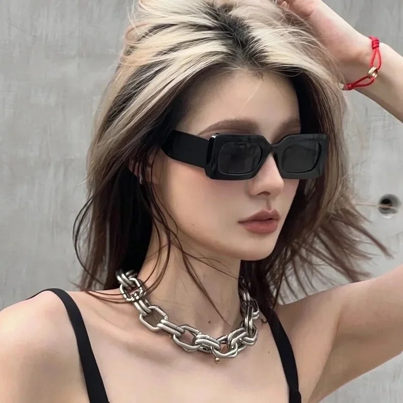 New Vintage Rectangle Sunglasses Women Brand Retro Cat Eye Small Frame Sun Glasses Female Travel Luxury Glasses UV400 Eyewear