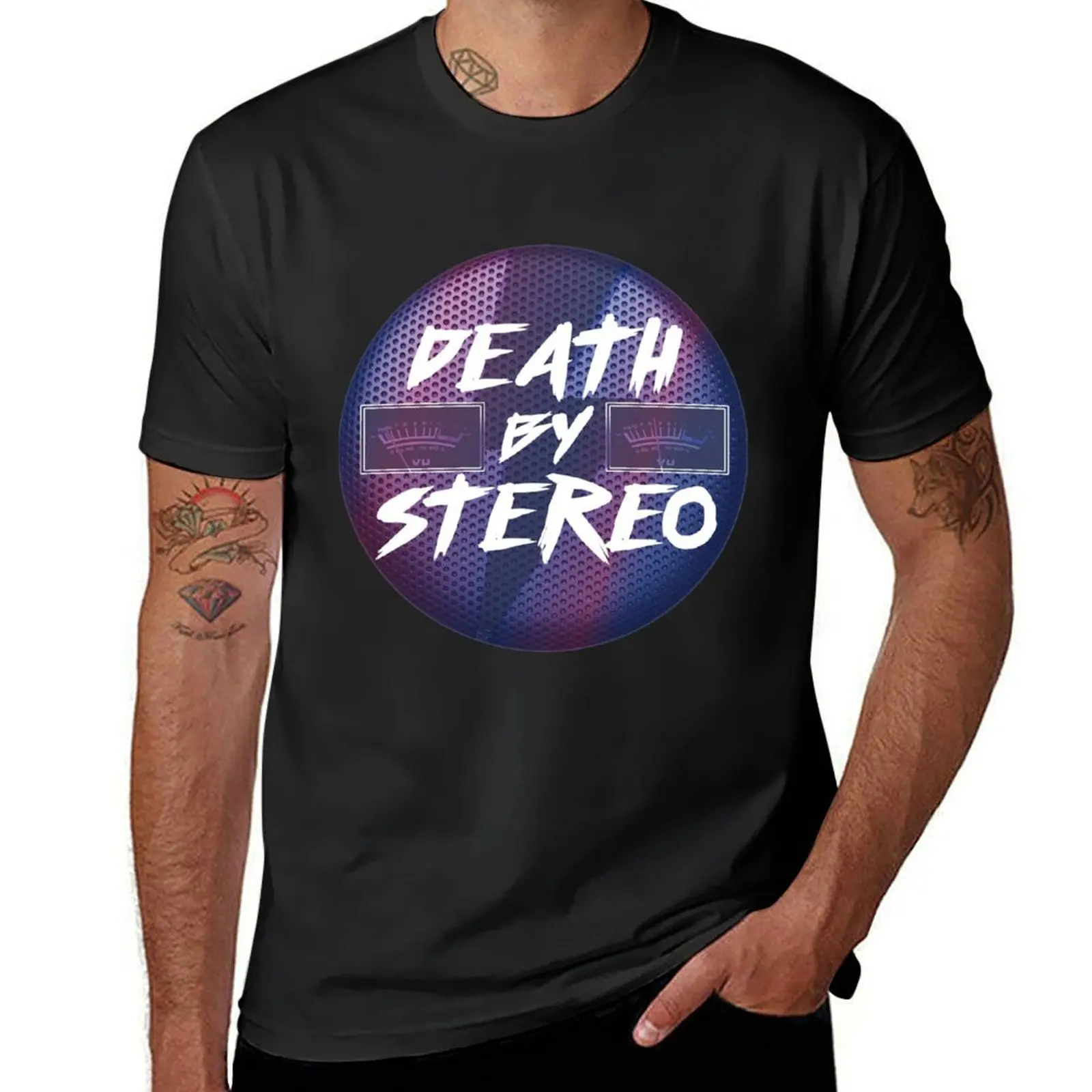 

Death by stereo T-Shirt valentines boutique clothes oversized topping men workout shirt