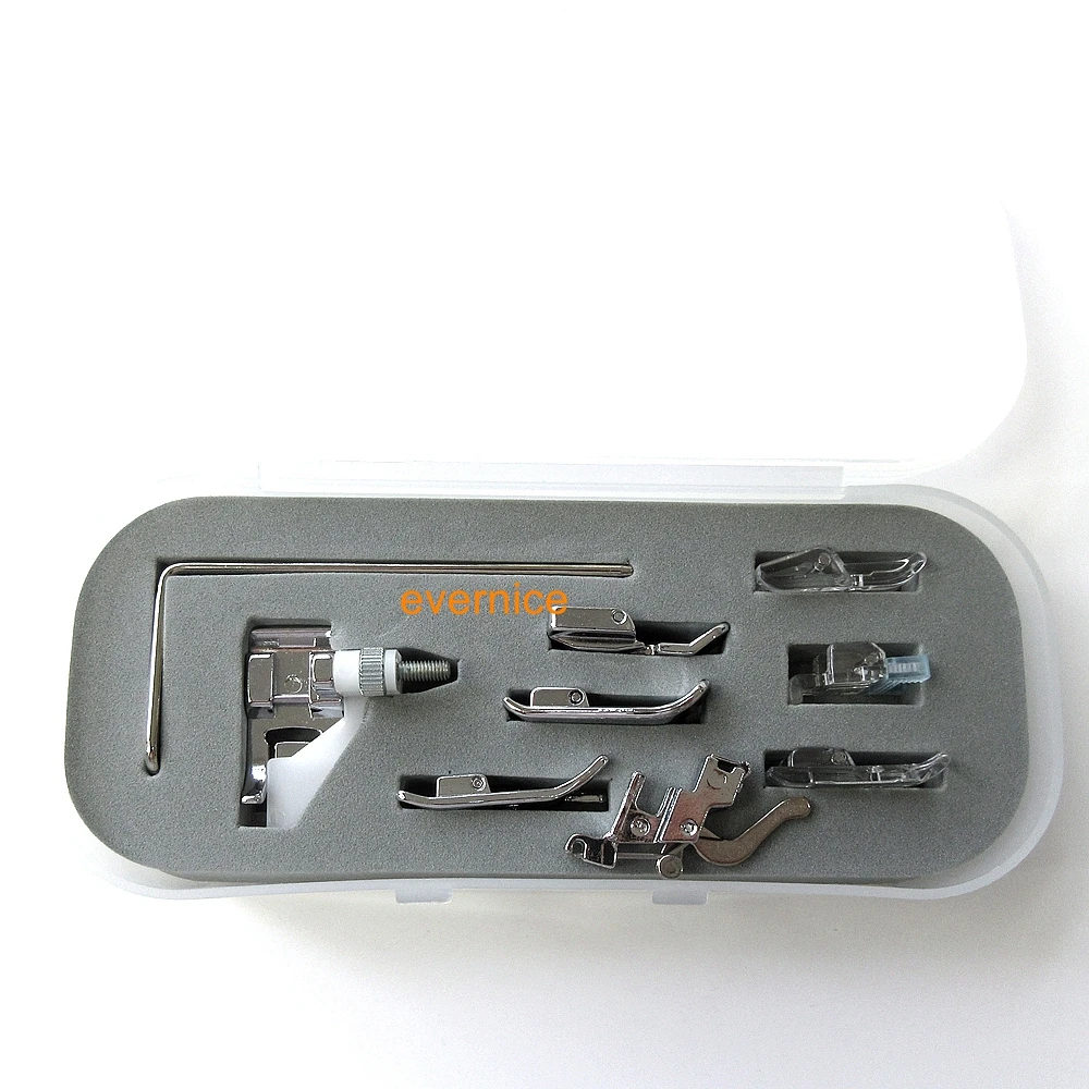 

9 лапок и пластиковая коробка для Pfaff 130,205,296,301 Hobby, 800 Hobbymatic ++