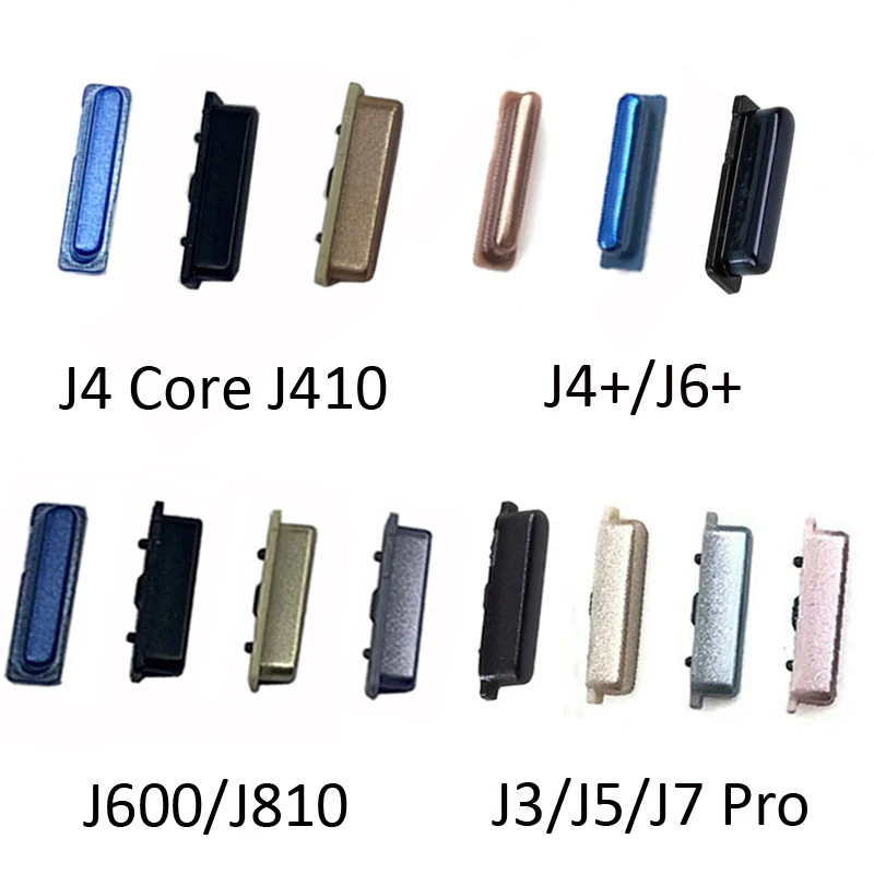 100Pcs For Samsung Galaxy J3 Pro J4 Core J5 J6 Plus J7 J8 Phone Housing Power Volume Button External Side Key Parts