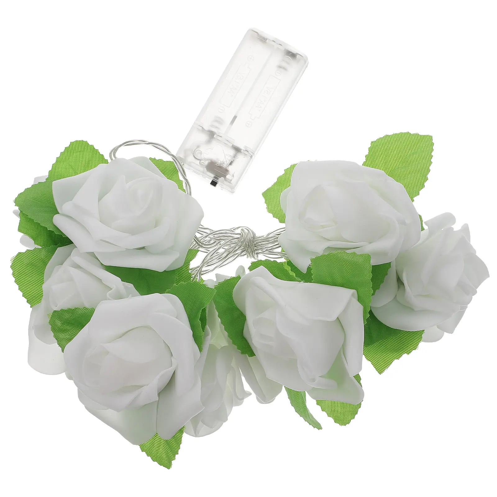 

Набор из 1 реалистичной светодиодной гирлянды-роз для декоративного освещения на свадьбу, вечеринку, праздничное освещение, создание романтической атмосферы