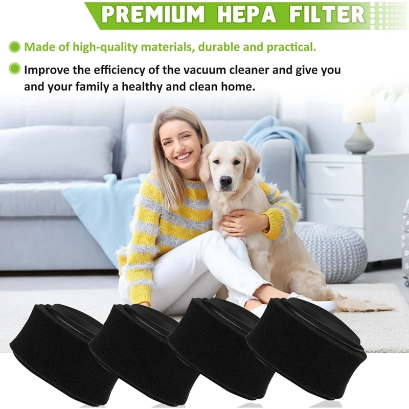 4PCS 2037913 Bissell Powerforce Compact Cleanview Helix 터보 진공 청소기 교체 필터 세트 용/32R9 필터