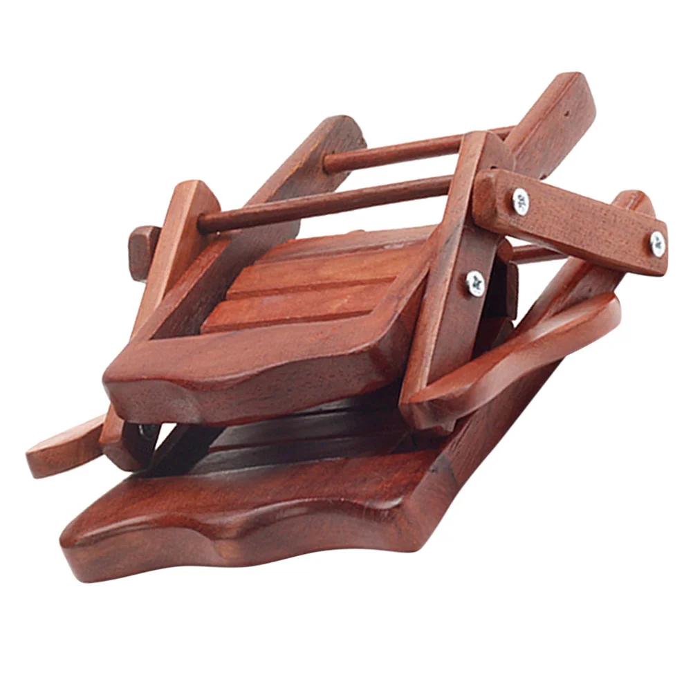 Wood Cell Phone Stand Wooden Folding Chair Cute Phone Holder Compatible Switches Kindles Tablets E-Readers Natural Wood