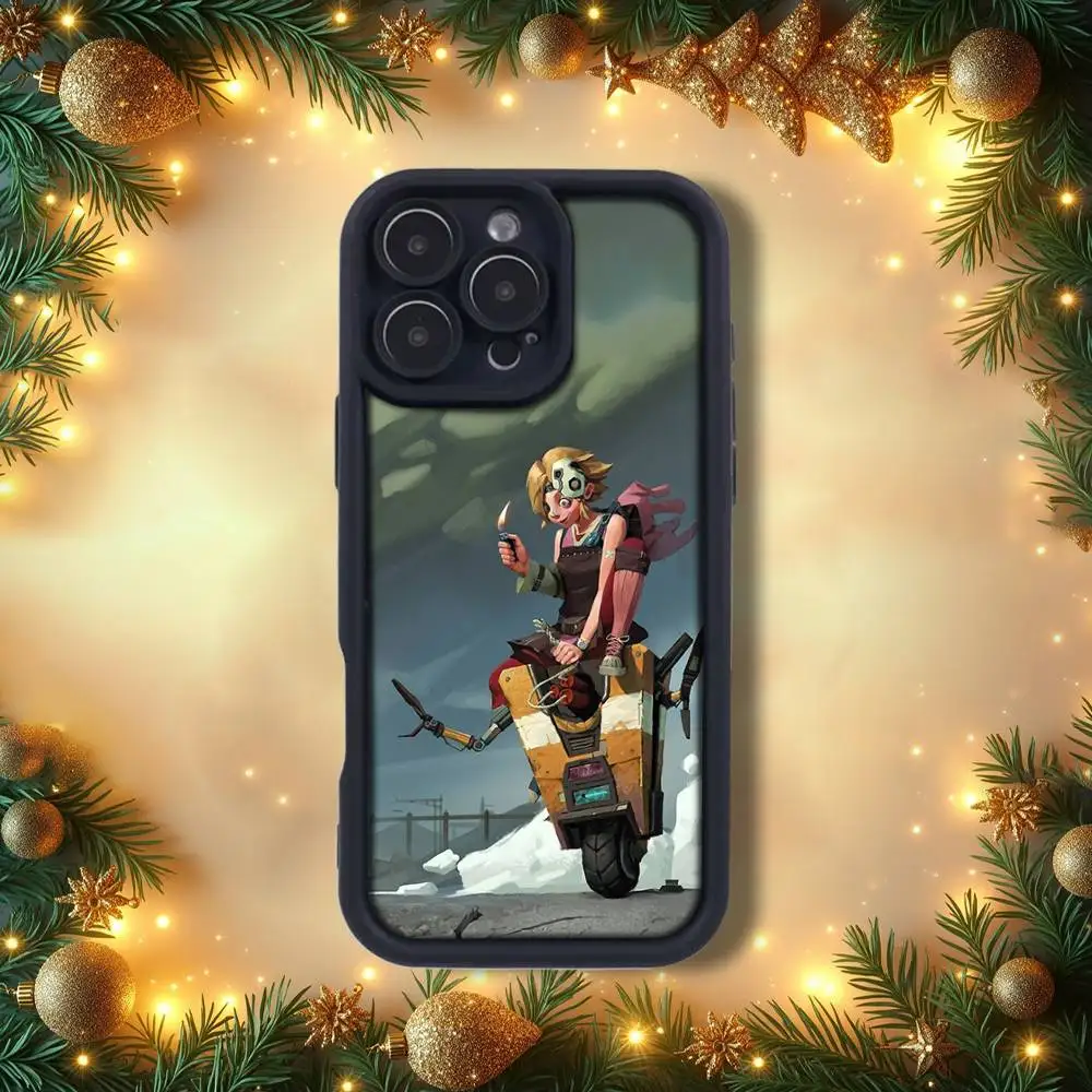 B-Borderlands C-Claptrap  Phone Case For iPhone 14,12,17,15,11,13,16,Pro,E,Plus,Max,Air,SE4 Soft Silicone Shockproof emery Back
